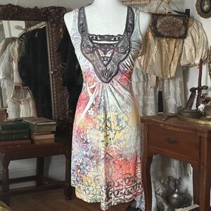 Y2K long flowy fairycore dress